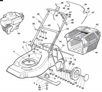 Qualcast F 016 L80 680 QUADTRAK 45 Lawnmower QUADTRAK45 Spare Parts